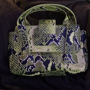 y2k vegan snakeskin micro handbag
